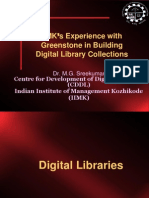 Iimk 'S Experience With Greenstone in Building Digital Library Collections