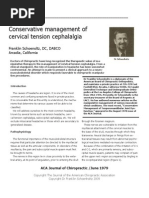 Download Conservative Management of Cervical Tension Cephalalgia by Dr Franklin Shoenholtz SN16963358 doc pdf
