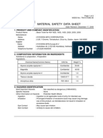 Material Safety Data Sheet: 1. Product and Company Identification