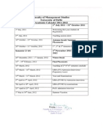 Academic Calendar