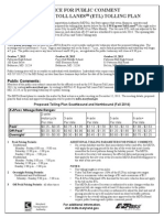 Public Notice I-95 Express Toll Lanes (ETL) Tolling Plan