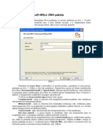 Instalacija Microsoft Office 2003 Paketa