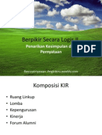 Berpikir Secara Logis II