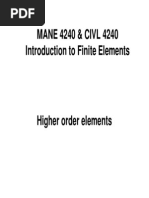 FEM Higher Order Elements