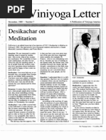Desikachar on Meditation