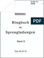 "DV460/10+" Ringbuch fur Sprengladungen Band II vom 26.10.42