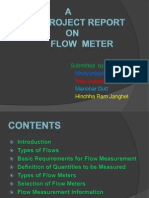 Flow Measurement Techniques and Applications