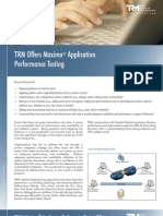 TRM Maximo Application Performance Testing Brochure 