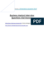 Business Analyst Interview Questions and Answers PDF