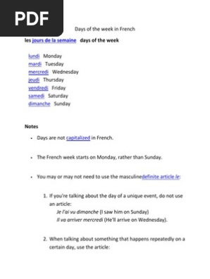 Days of the week in French.docx