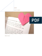 Book Marker Heart Tutorijal