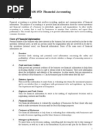 Summary Notes 1.1 Framework of Accounting