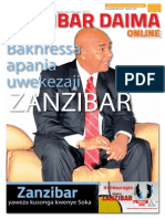 Toleo  Nambari 4 la Zanzibar Daima Online