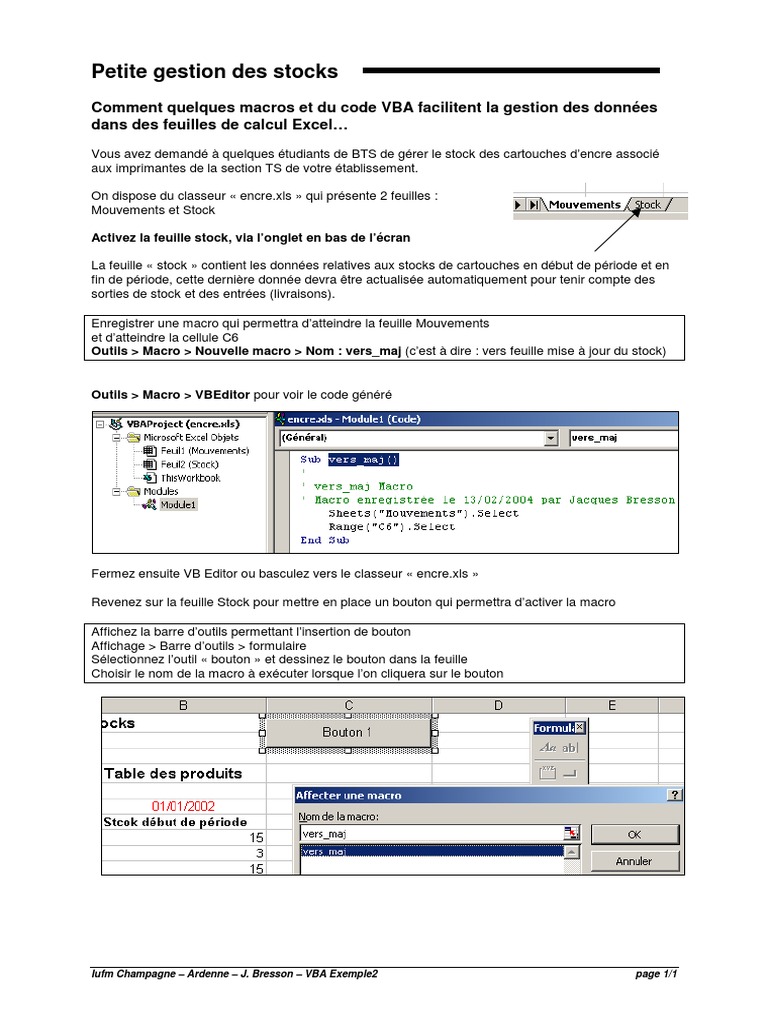 Exo2 Stocks Visual Basic For Applications Microsoft Excel