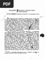 Bastide Religioes Africanas e Estruturas de Civilizacoes