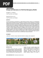 Robert Arens VERSIONING - Design and Fabrication of A Flat Pack Emergency Shelter