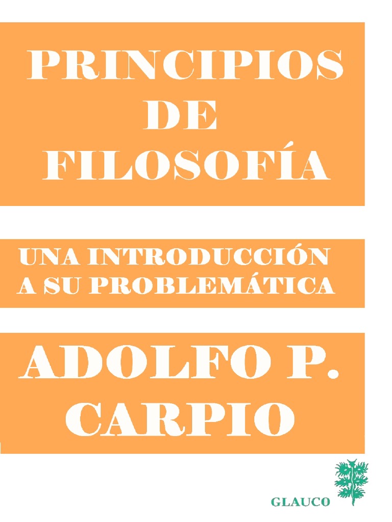 Carpio, Adolfo P - Principios de Filosofia | Empirismo | Crítica ...