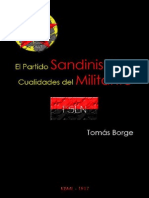 Tomás Borge, El Partido Sandinista y Las Cualidades Del Militante.
