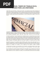 La Navidad Tiempo de Trabajo Para Los Cristianos - Benedicto Xvi en El Financial Times