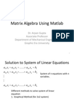 Matrix Algebra 