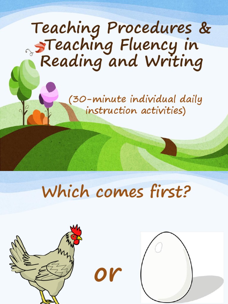 Teaching Fluency In Reading