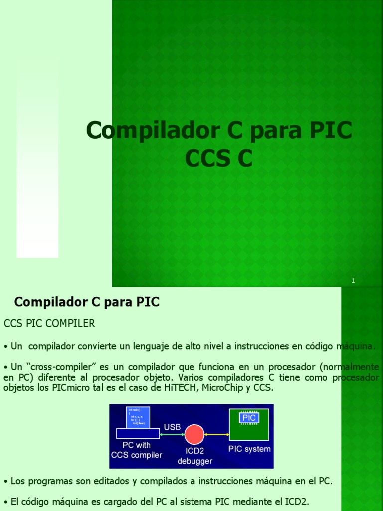 Curso En C Para Pic Ccs Pdf Microcontrolador Pic Compilador