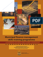 MFM Skills Training Programme Learner Guidelines and Logbook