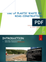 Use of Plastic Waste in Road Construction