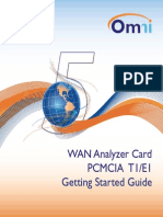 Wan Analyzer Card Pcmcia T1/E1 Getting Started Guide: Omnianalysis Platform