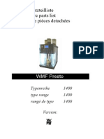 Spare Parts List WMF1400