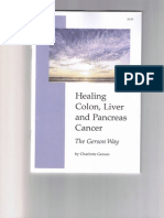 Healing Colon Liver and Pancreas Cancer - The Gerson Way