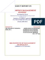 "Post Office Management System": Project Report On