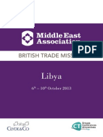 MEA Multi Sector Trade Mission To Libya 6-10 October 2013 (English, Arabic)