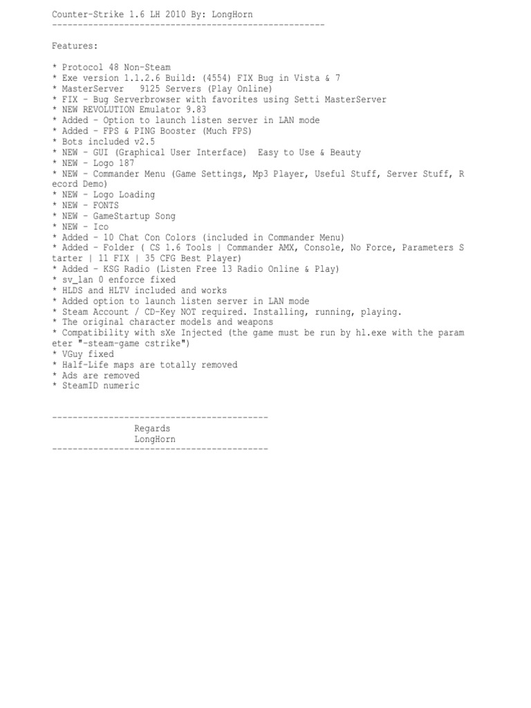 CS 1.6 | PDF
