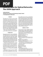 Control Plane for Optical Networks of ASON