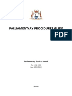 Parliamentary Procedures Guide