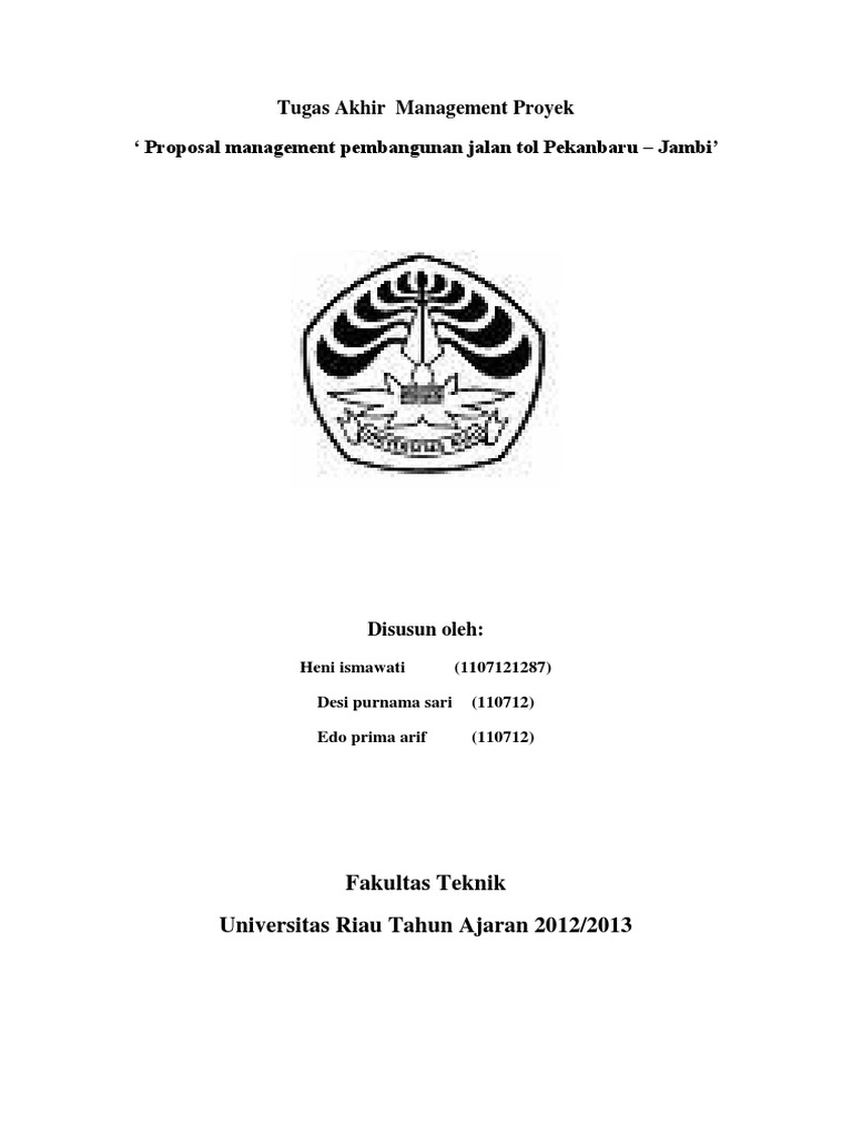 Contoh Makalah Manajemen Proyek Pembangunan Jalan