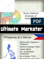 Socio Cultural Analysis of Philippines