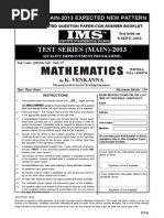 Upsc Ias Main 2013 Expected New Pattern.A Consolidated Question Paper Cum Answer Booklet