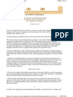 1959 - Juan XXIII - Encíclica Sobre la verdad, la unidad y la paz AD PETRI CATHEDRAM