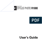 Epson Stylus Photo r1800 Users Guide