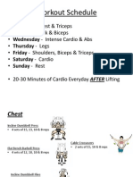 Workout Schedule