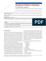 Diagnostic Applications of Saliva in Dentistry1