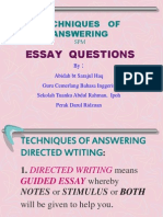 Tips in Answering Directed Writing in SPM