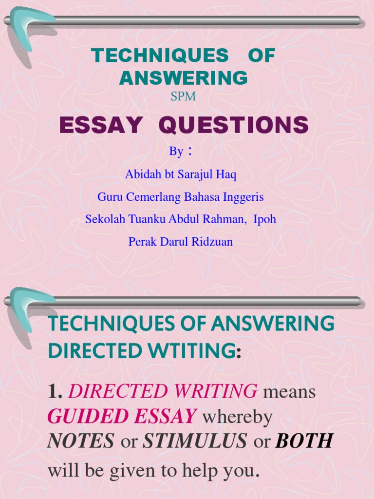 How to start an essay answering a question image