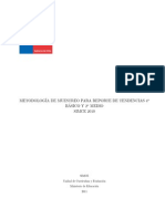 Metodologia de Muestreo Tendencias 4to Basico y 2do Medio SIMCE 2010