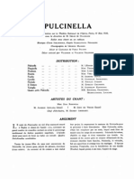 Stravinsky - Pulcinella VocalScore