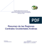Resumen de La Regiones Centro Occidental Andina - 2.odt