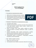 Tematica Economie - Admitere 2013