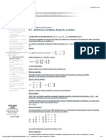 2.1. - Definición de Matriz, Notación y Orden